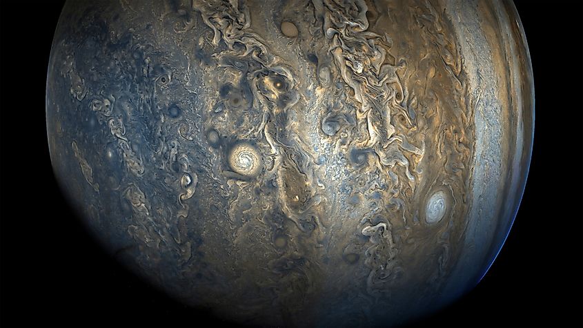Jupiter's stunning southern hemisphere. Via Shutterstock / Rawpixel.com