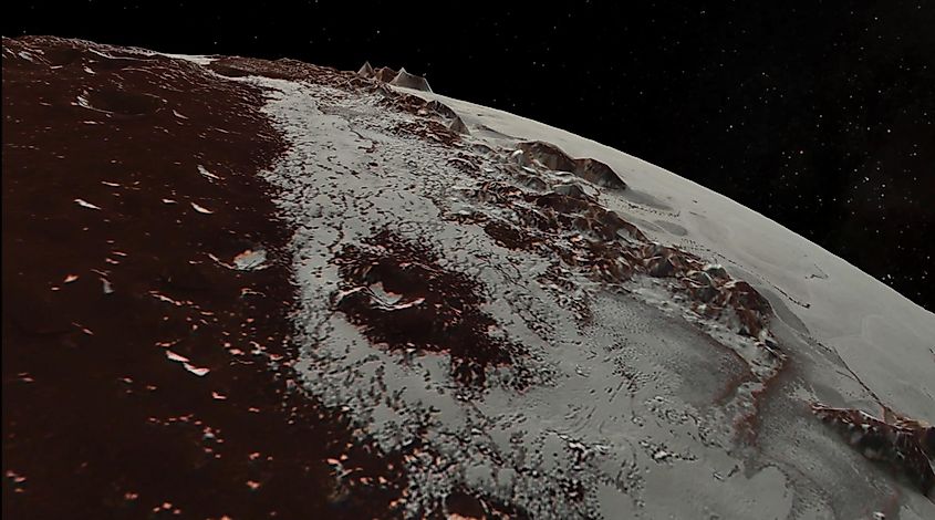 Pluto photographed by NASA's New Horizons spacecraft during its 2015 flyby
