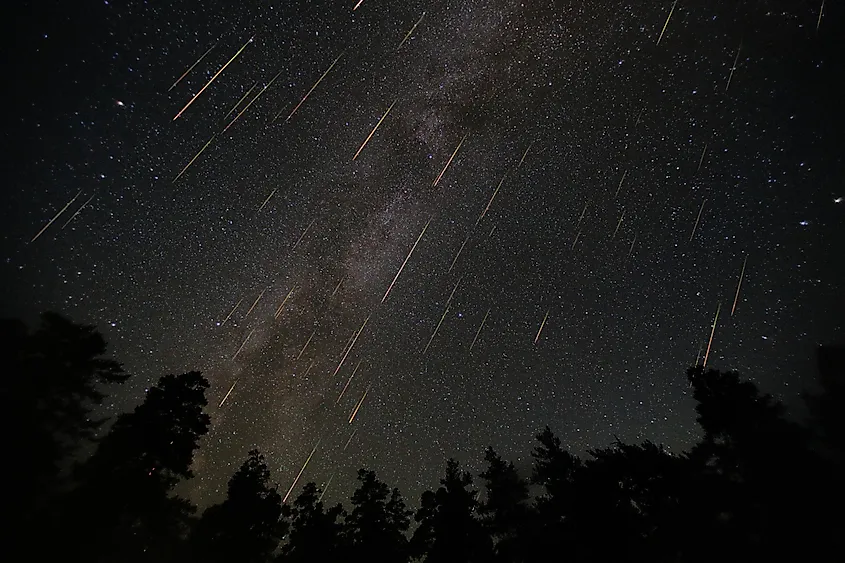 A Photo of the Perseid Meteor Shower Taken in August 2016. Via Shutterstock / Makarov Konstantin