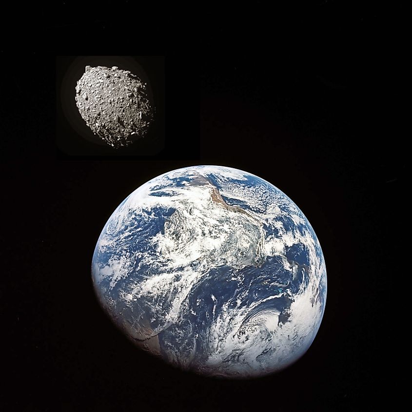 Asteroid close to Earth. Image Credits: Clavivs via Shutterstock