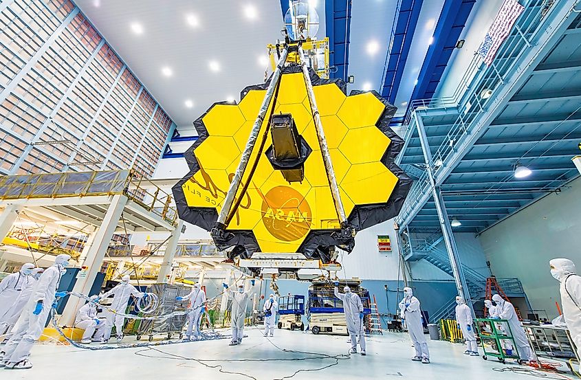 The James Webb Telescope. Via Shutterstock / BEST-BACKGROUNDS