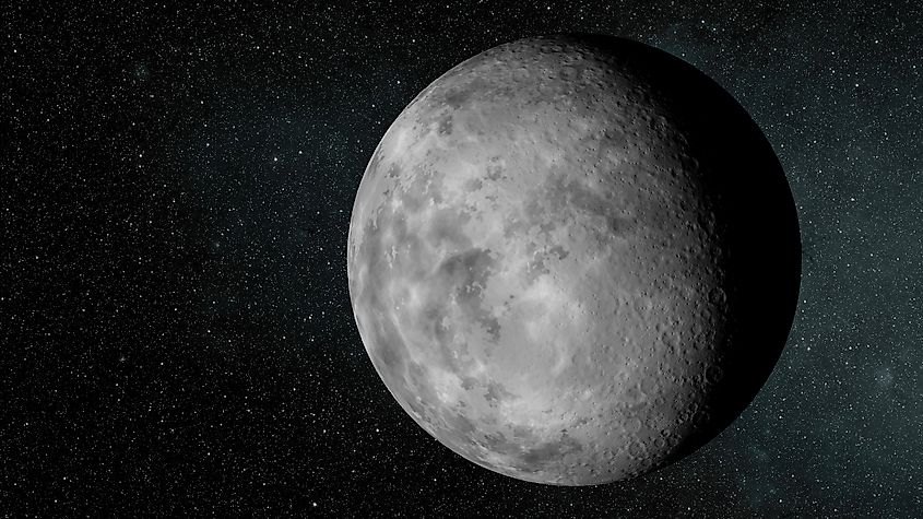 Artist's rendering of the exoplanet Kepler-37b against a starry background