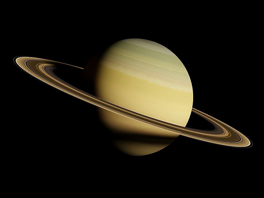 Illustration of Saturn and its rings.
