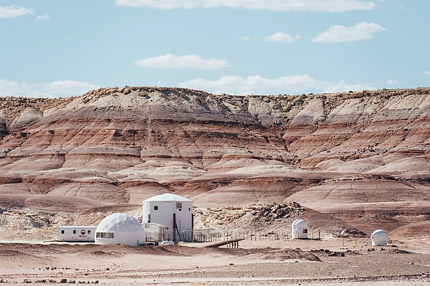 The Mars Desert Research Station near Hanksville, Utah. Credit: Cavan-Images/ Shutterstock.com