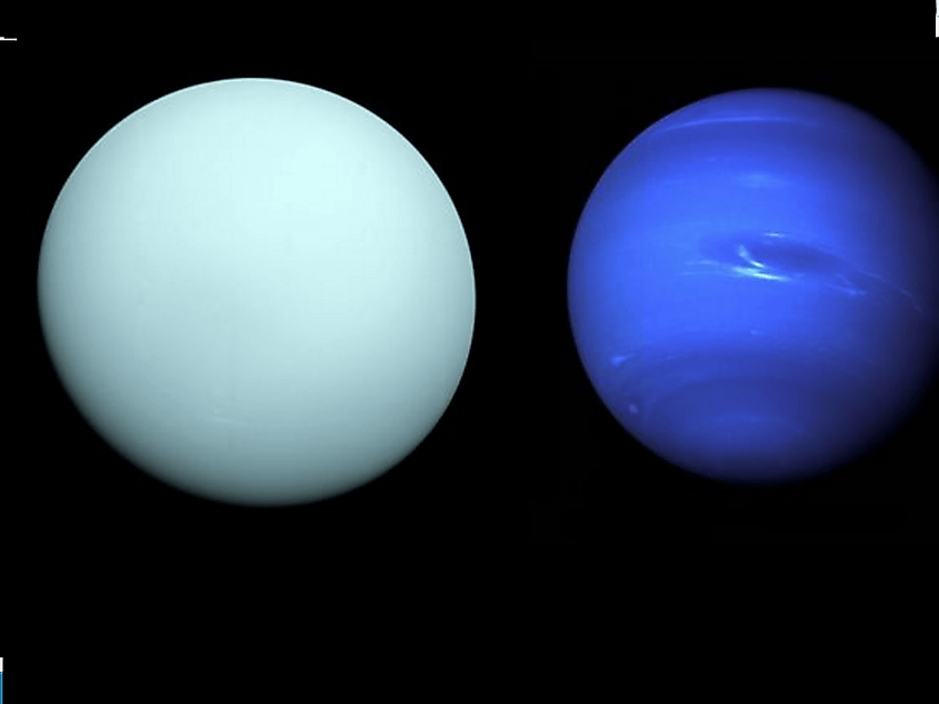 Uranus and Neptune.
