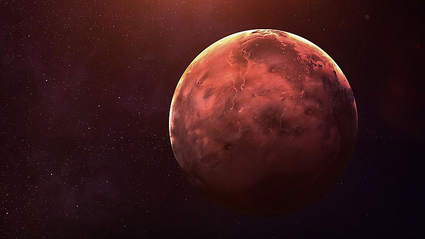 An illustration of the planet Mercury.
