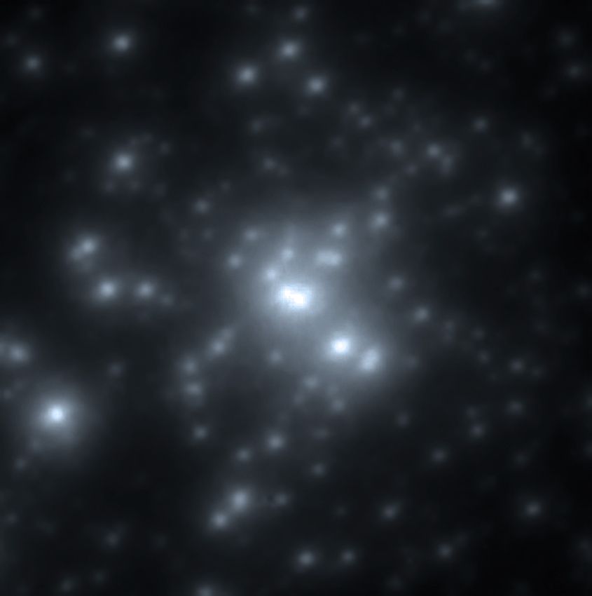 A near-infrared image of the R136 cluster.