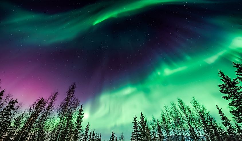 Aurora borealis. 