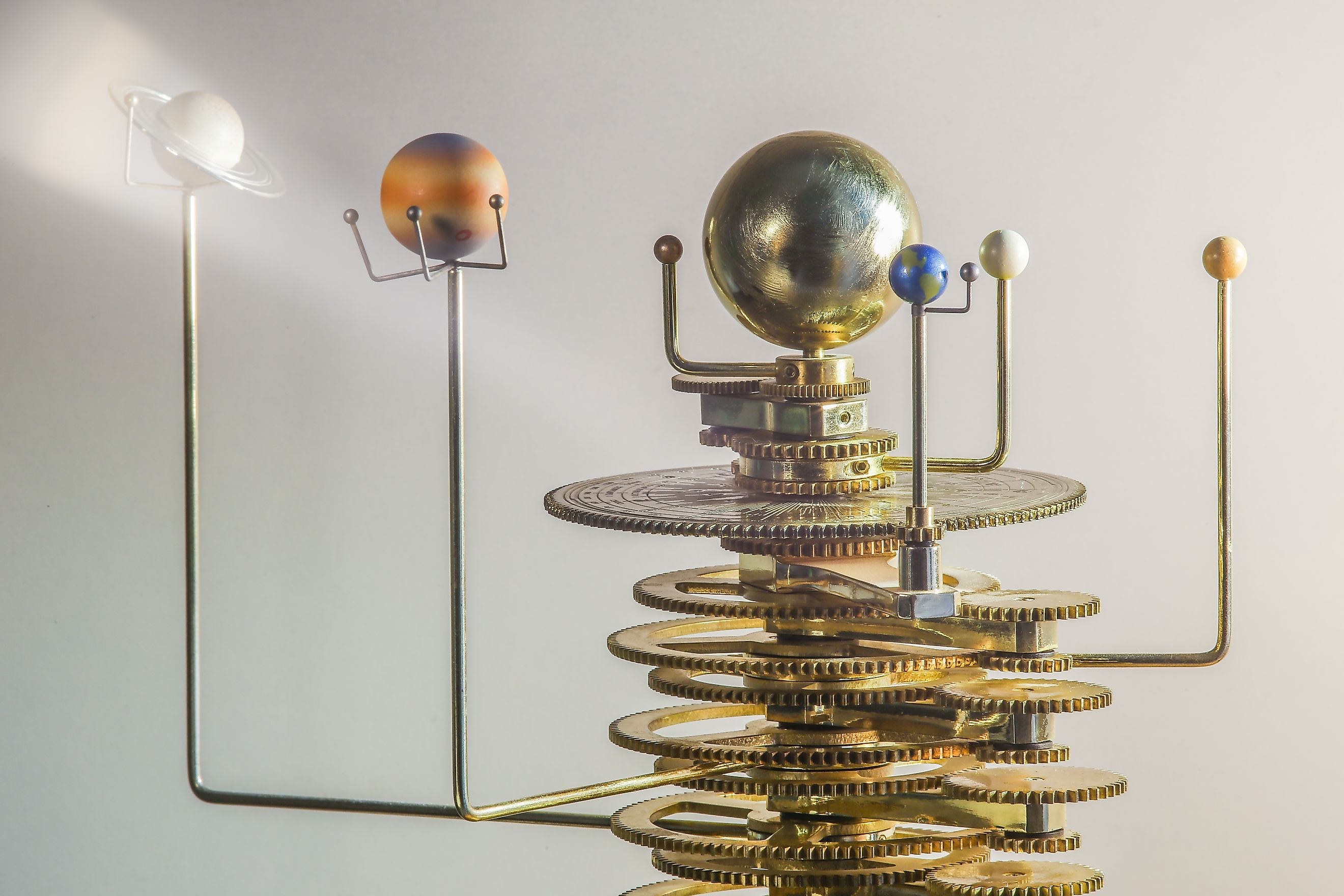 An orrery simulates the motions of the planets. Via Shutterstock / Pavel Diachenko